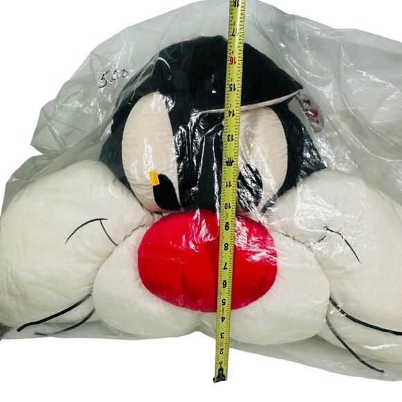Vintage Play By Play Looney Tunes Sylvester Cat Nylon Plush Pillow Puffalump - Picture 4 of 12